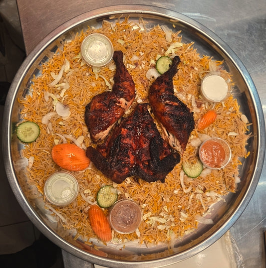 Full Chicken Mandi Platter